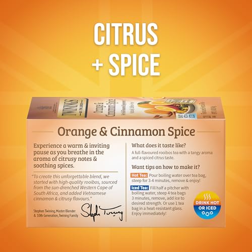 Twinings Orange & Cinnamon Spice Herbal Tea Bags - 120 Count