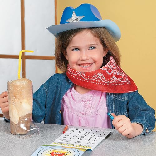 17oz Cowboy Boot Cups - Clear Plastic Party Mug Set, 12 Pack - Western Theme