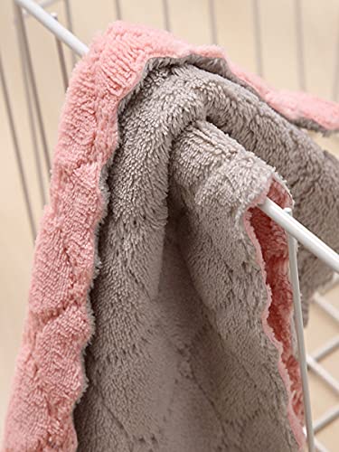SAOYOAS 10 Pack Microfiber Kitchen Towels - Super Absorbent Coral Velvet