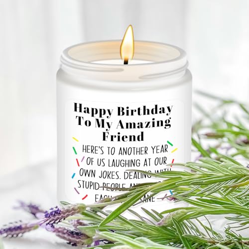 Amazing Friend Birthday Scented Candle - Best Gift for Women & Men