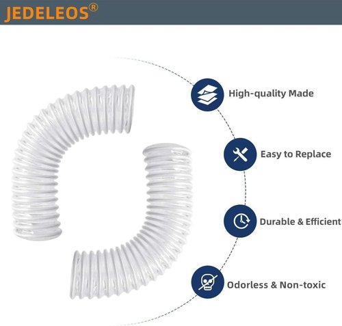 JEDELEOS Lower Hose for Shark Rotator NV752 | Durable Replacement Parts, 1-1/2" (Pack of 2)