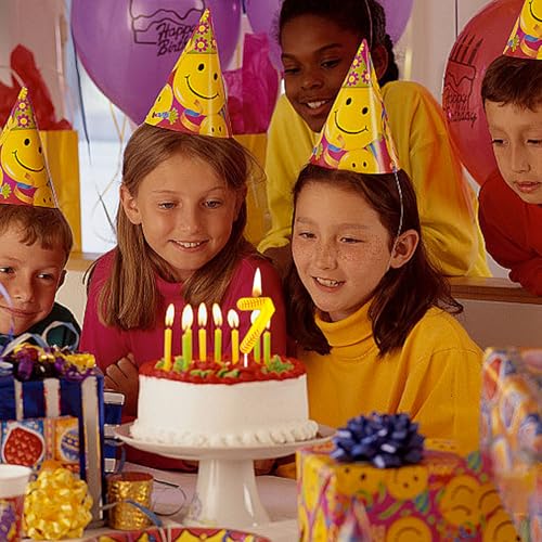 Softball Birthday Candle - Yellow 10th Birthday Cake Topper