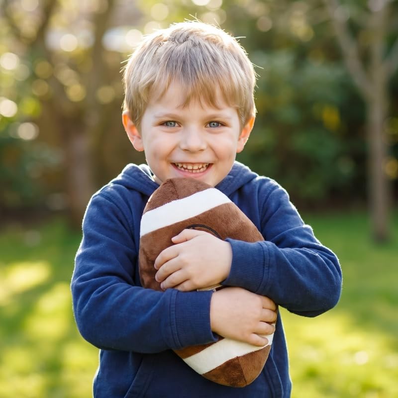 11 Inch Plush Football Pillow - Soft Microfiber Sports Toy for Kids & Fans
