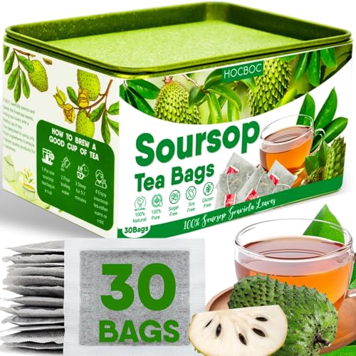 Soursop Leaves Tea Bags 30 Count - Pure Natural Guanabana Herbal Tea
