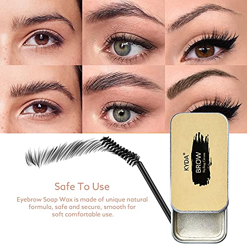 Ownest Eyebrow Soap Kit - Long-Lasting Waterproof 3D Feathery Brow Styling Pomade