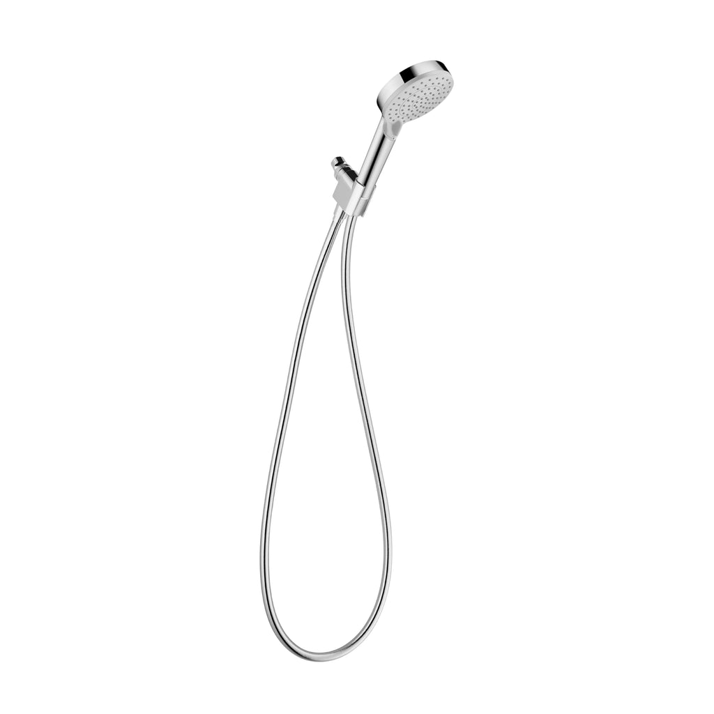 hansgrohe Vernis Blend 4-inch Handheld Shower Head Set Modern 3-Spray Rain, IntenseRain with QuickClean High Pressure Detachable Shower Head with Hose in Chrome, 1.75 GPM, 04950000