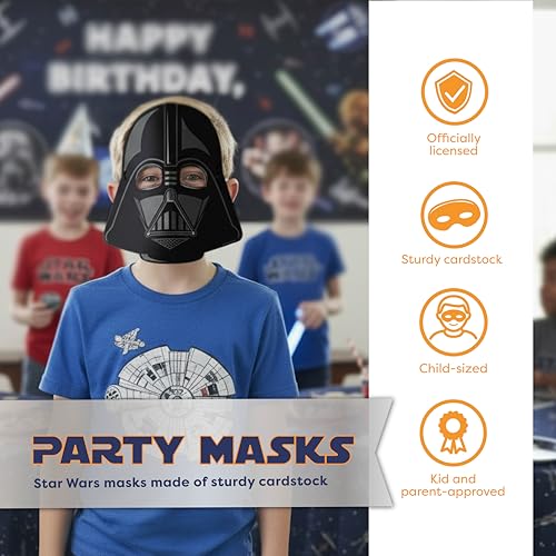 Star Wars Party Masks - Officially Licensed Birthday Decorations
