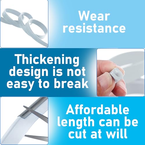 41 Inch Silicone Shower Squeegee Replacement Blades - 2 Pack
