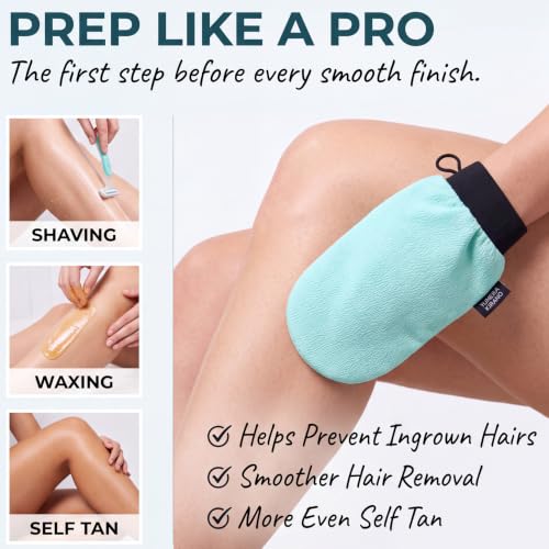 Yumera Kirano Exfoliating Glove & Korean Body Scrubber Washcloth