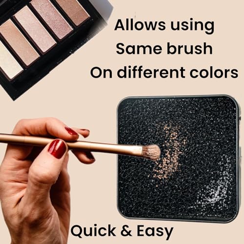 ALAZCO Instant Makeup Brush Cleaner Sponge Dry Color Switcher Tin