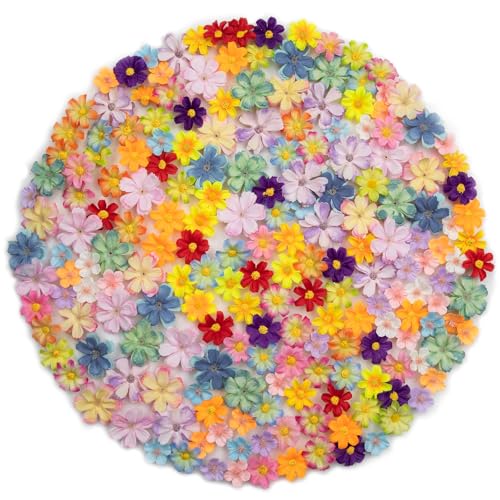 Mini Artificial Flower Heads Bulk 200Pcs for Craft DIY Decorations