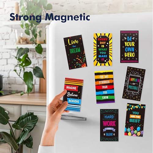 Vantasii 50 Pack Motivational Magnets 2 x 3.5 Inches Inspirational Quotes