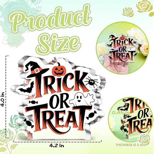 VIESUJI Halloween Ghost Table Sign Indoor Kitchen Decor