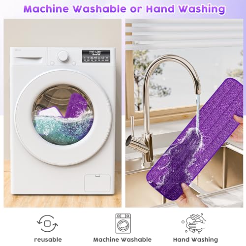 3 Pack Reusable Mop Pads for Swiffer PowerMop, Washable Microfiber Refills