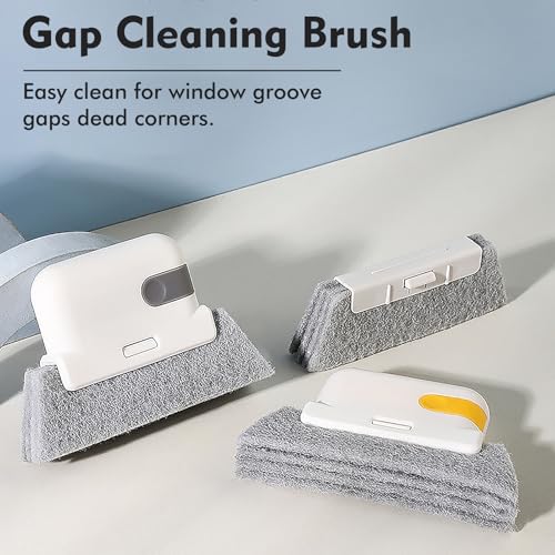 Koishu 3-in-1 Window Cleaning Brush Kit for Small Spaces