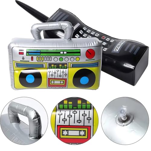 Inflatable Rock Star Party Set - Guitars, Saxophone, Microphones & More