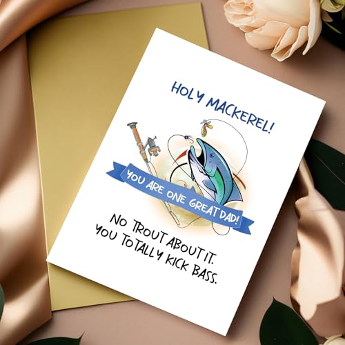 Funny Fishing Father's Day Card - Unique Gift for Dad