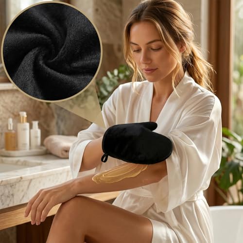 Tweruna Self Tanner Mitt and Brush Set for Flawless Application