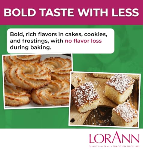 LorAnn Oils Coconut Bakery Emulsion - Premium Baking Flavoring, 4 Fl Oz