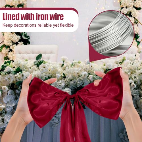 Giant Wedding Bow Decor - 19.7" x 46" Polyester Wall Decoration