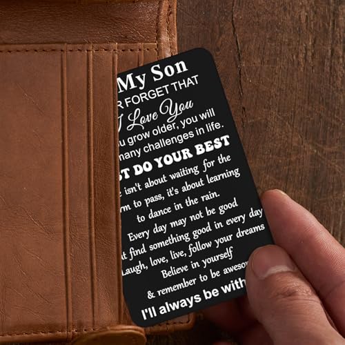 Personalized Love Wallet Card for Him - Anniversary Gift for Couples
