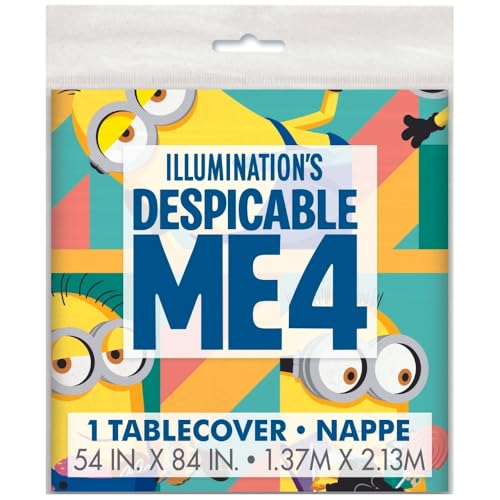 Despicable Me Minions Plastic Tablecover - 54" x 84" Party Tablecloth