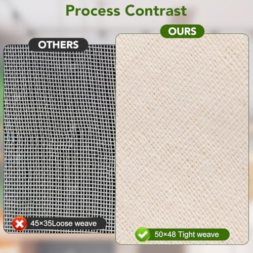 Reusable Cheesecloth - 10 Pack, 20x20 Inch Unbleached Cotton Strainer for Nut Milk, Yogurt & Broth