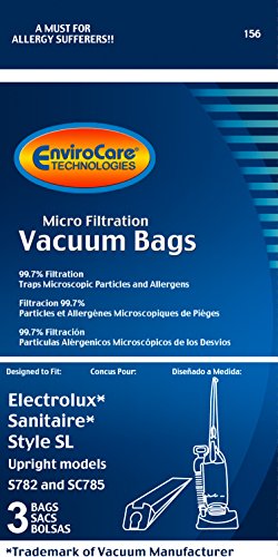 EnviroCare Microfiltration Vacuum Bags for Eureka SL Upright Vacuum 3 Pack