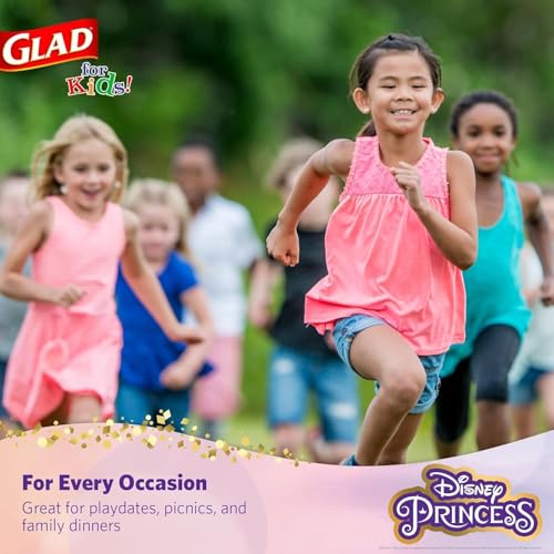 Glad Disney Princess Disposable Paper Plates, 8.5 in, 40 Ct