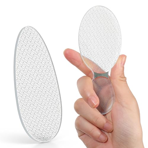 Sorcristy 2-Pack Transparent Foot File Callus Remover for Hard Skin