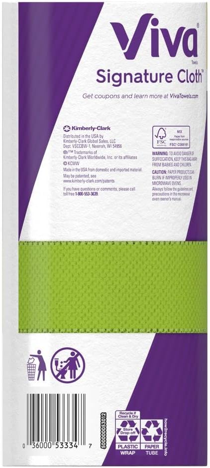 Viva Signature Cloth Paper Towels - Choose-A-Sheet Big Roll | 12.67 Ounce for Ultimate Absorbency