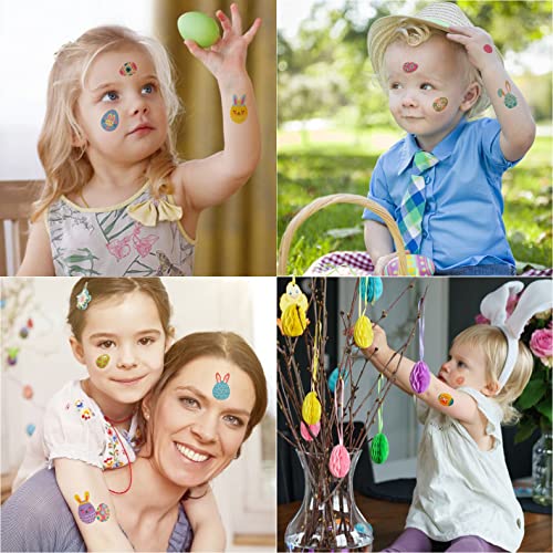 Easter Temporary Tattoos for Kids - 80+ Bunny & Egg Stickers