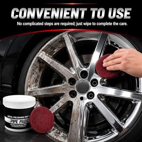 Metal Polishing Paste Kit - Scratch Remover for Chrome, Aluminum & Stainless Steel