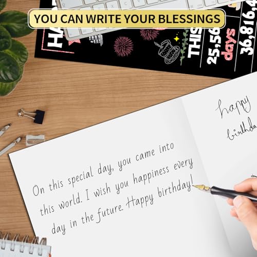 Joycard 70th Birthday Card for Women, 1956 Milestone Greeting Card