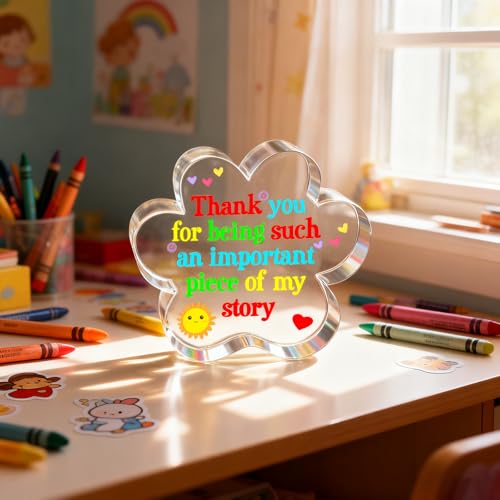 Teacher Appreciation Plaque for Daycare Teachers - Floral Design