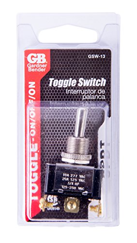 Gardner Bender Heavy Duty Electrical Toggle Switch SPDT ON-Off-ON 20A 125V (Pack of 2)