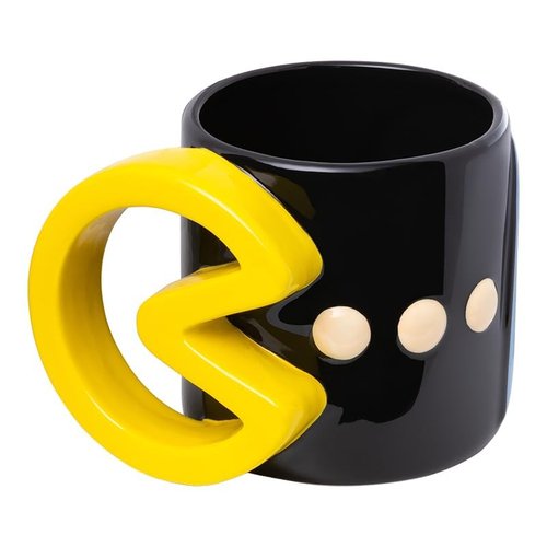 Paladone PAC-MAN Officially Licensed Ceramic Mug - 600ml (20 fl oz) Retro Gaming Coffee Cup Featuring Inky, Gamer Gift for All Ages Classic Arcade Drinkware