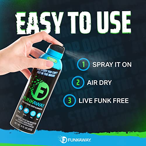 FunkAway Extreme Odor Eliminator Aerosol Spray, 8 oz. - Fabric Deodorizer