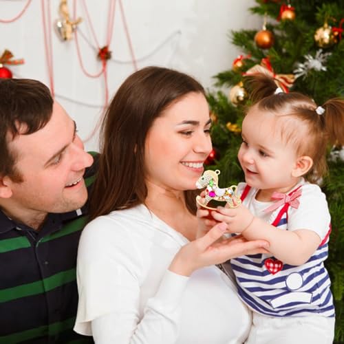 SICOHOME Baby's First Christmas Ornament 2025 - Rocking Horse