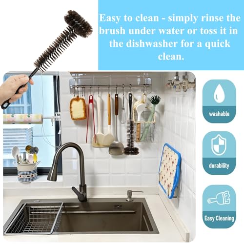 DOCOLL Garbage Disposal Brush - 15" Long Handle Scrubber for Sink Drains