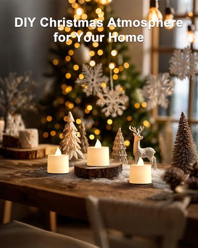 Amagic LED Votive Candles - Battery Operated Flameless Tea Lights