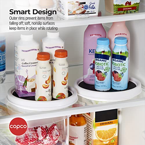 Copco 9-Inch Lazy Susan Turntable Organizer Set of 2 - Nonslip