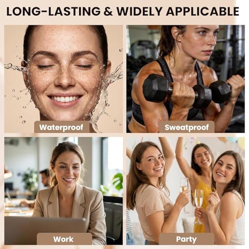 LYRADEW Faux Freckle Pen - Waterproof Long-Lasting Fake Freckles Stamp 02 Natural Coffee