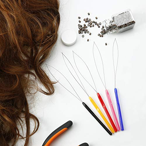 Chinco 10 Pack Hair Extension Loop Tool Threader Bead Looper Set