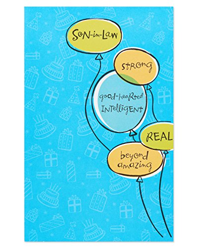 Funny Birthday Card for Son-in-Law with Pop-Up and Foil Design
