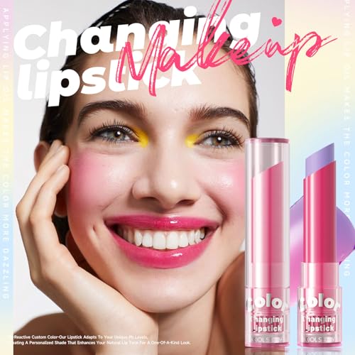 BERALLOYE 2-Pack pH Color Changing Lip Balm and Glossy Stain
