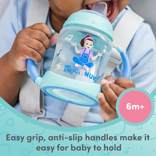NUK Learner Cup Ms. Rachel 5 oz - Soft Spout Sippy Cups, 2 Pack