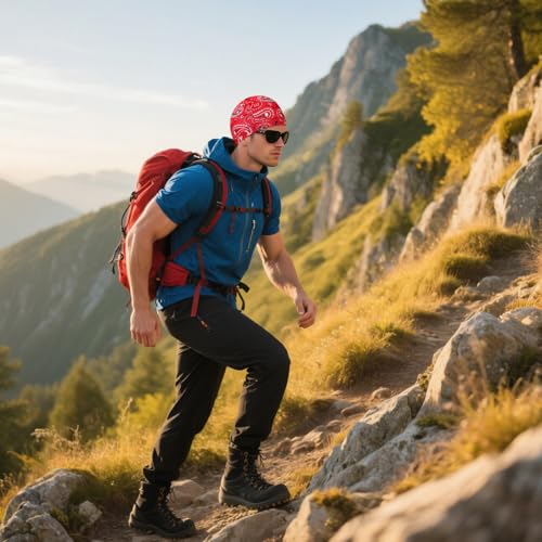 10 Pcs Cooling Skull Caps for Men Cap Welding Helmet Liner Sweat Wicking Head Wrap Bicycle Beanie Cycling Running Hat