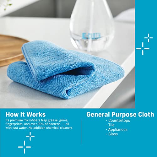 E-Cloth General Purpose Microfiber Cleaning Cloth - Alaskan Blue, 1 Pack