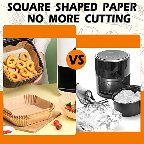 ZOWVAAM 5.5 Inch Air Fryer Paper Liners for 2-3Qt Mini Air Fryers